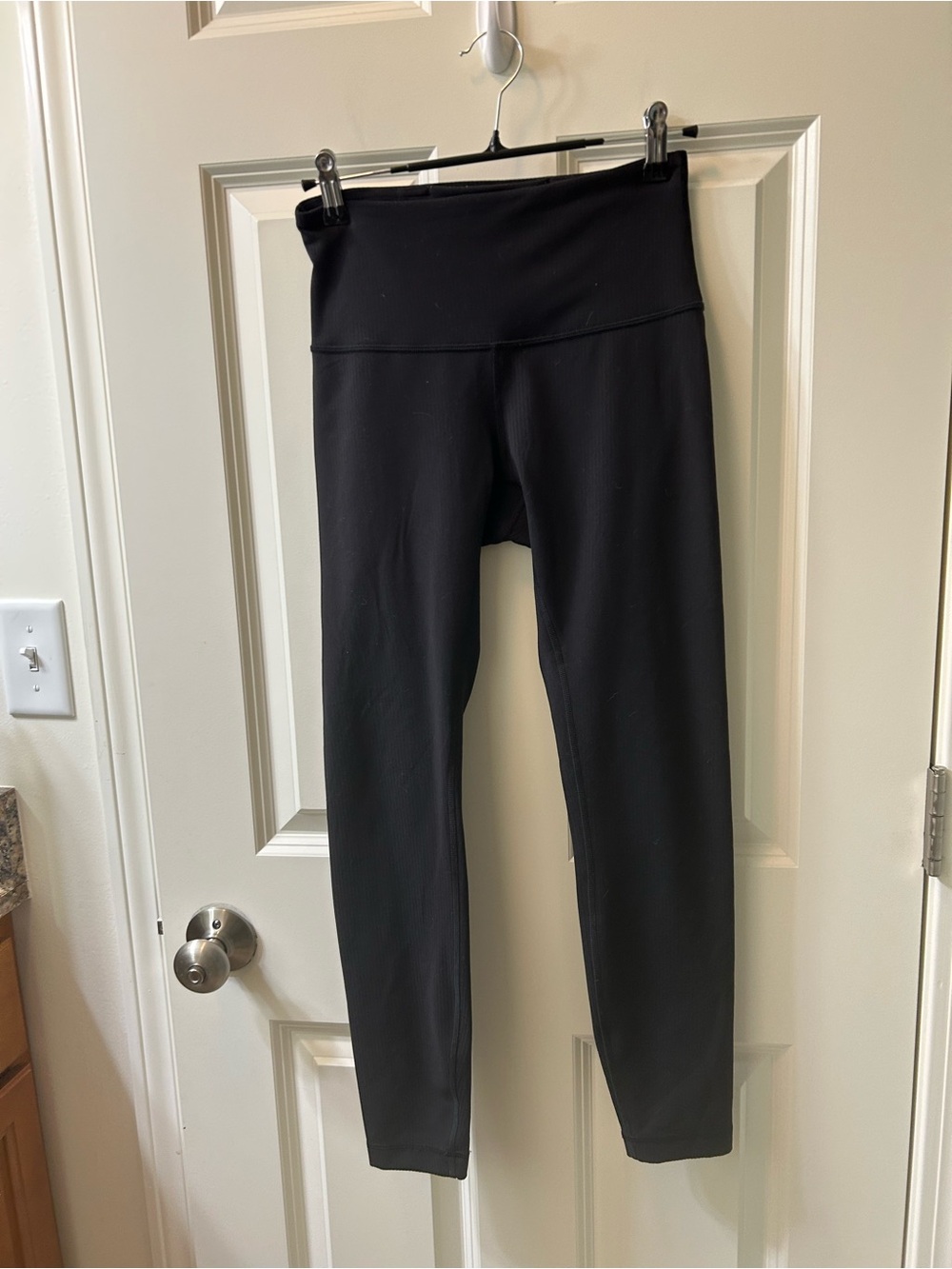 lululemon athletica Black Rubbed High-Rise Leggings Size 4